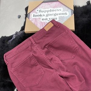 Aeropostale High Waisted Wine Maroon Burgundy Jegging Jeggings 2 Regular
